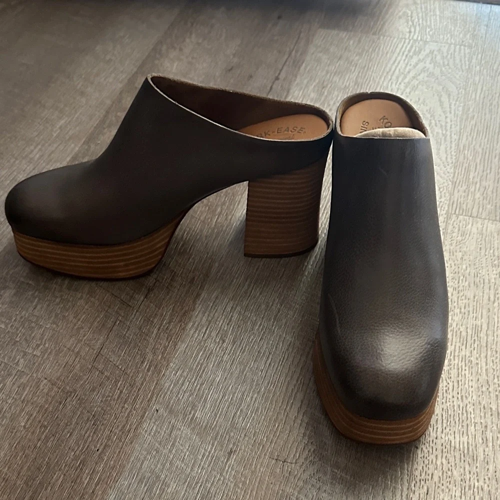 Kork-Ease Dark Brown Leather Slip-On Loafers - Picture 2 of 5